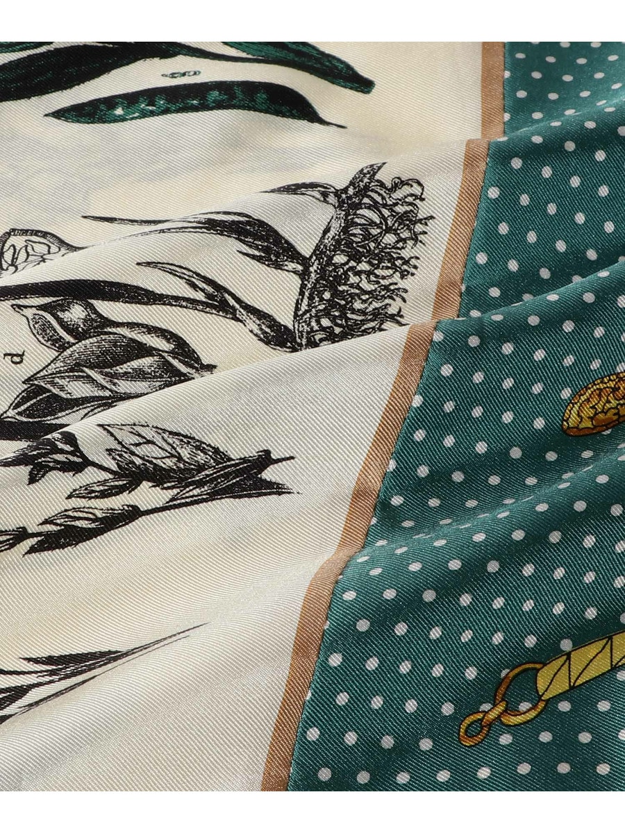 MANIPURI / ダイヤ型シルクスカーフ《ESTNATION EXCLUSIVE