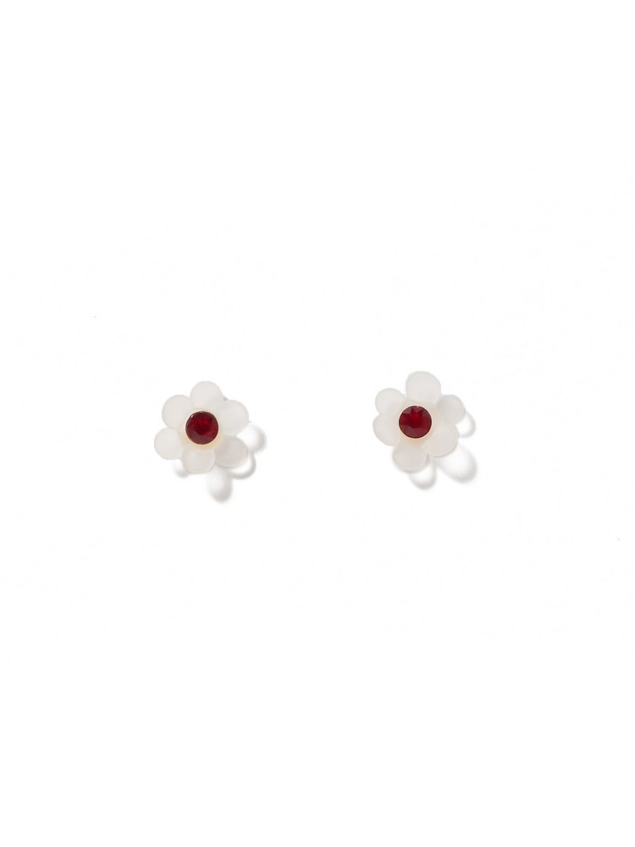 make kurogouchi ピアス Glass Demi Lunar Earrings - clear - Mame Kurogouchi