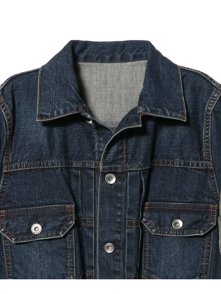関税送料込★sacai デニム×ナイロンツイルジャケット sacai】デニム×ナイロンツイルジャケット【関税送料込】 (sacai