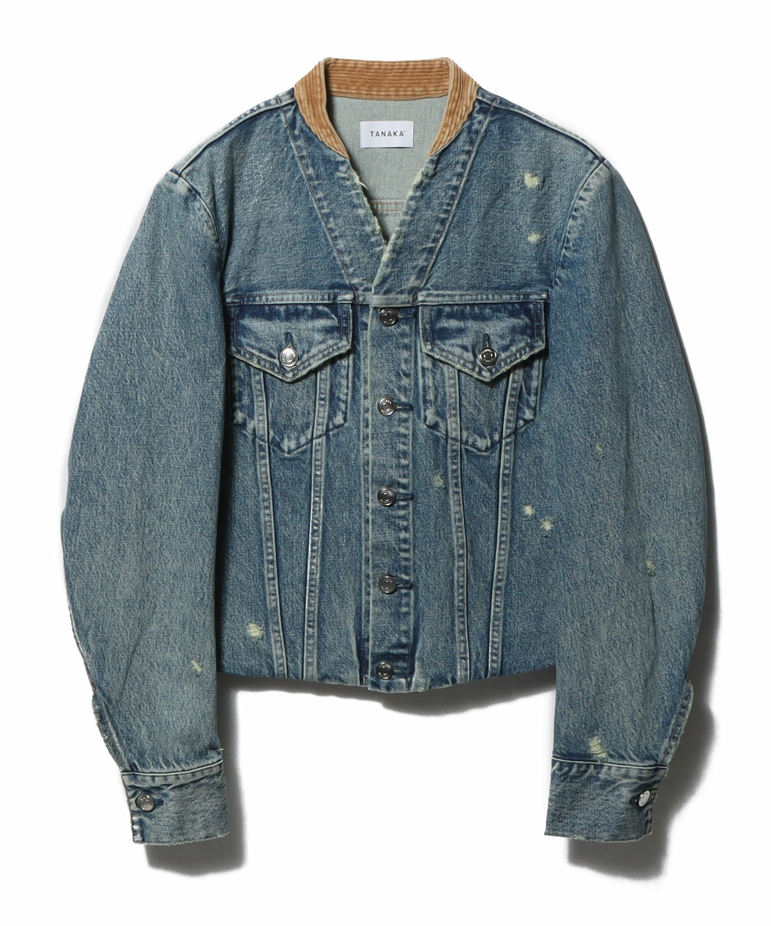 NO COLLAR TRUCKER JACKET