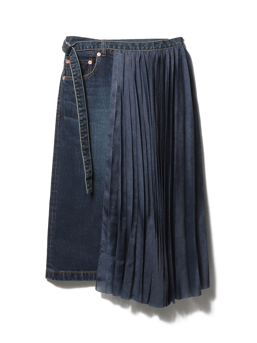 SACAI / プリーツデニムスカート｜ESTNATION ONLINE STORE