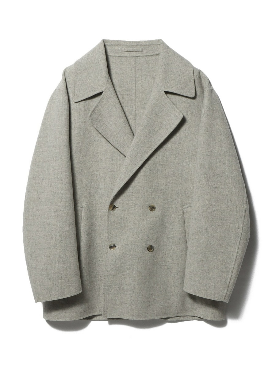 ESTNATION / カシミヤミックス ダブルフェイス ピーコ―ト｜ESTNATION