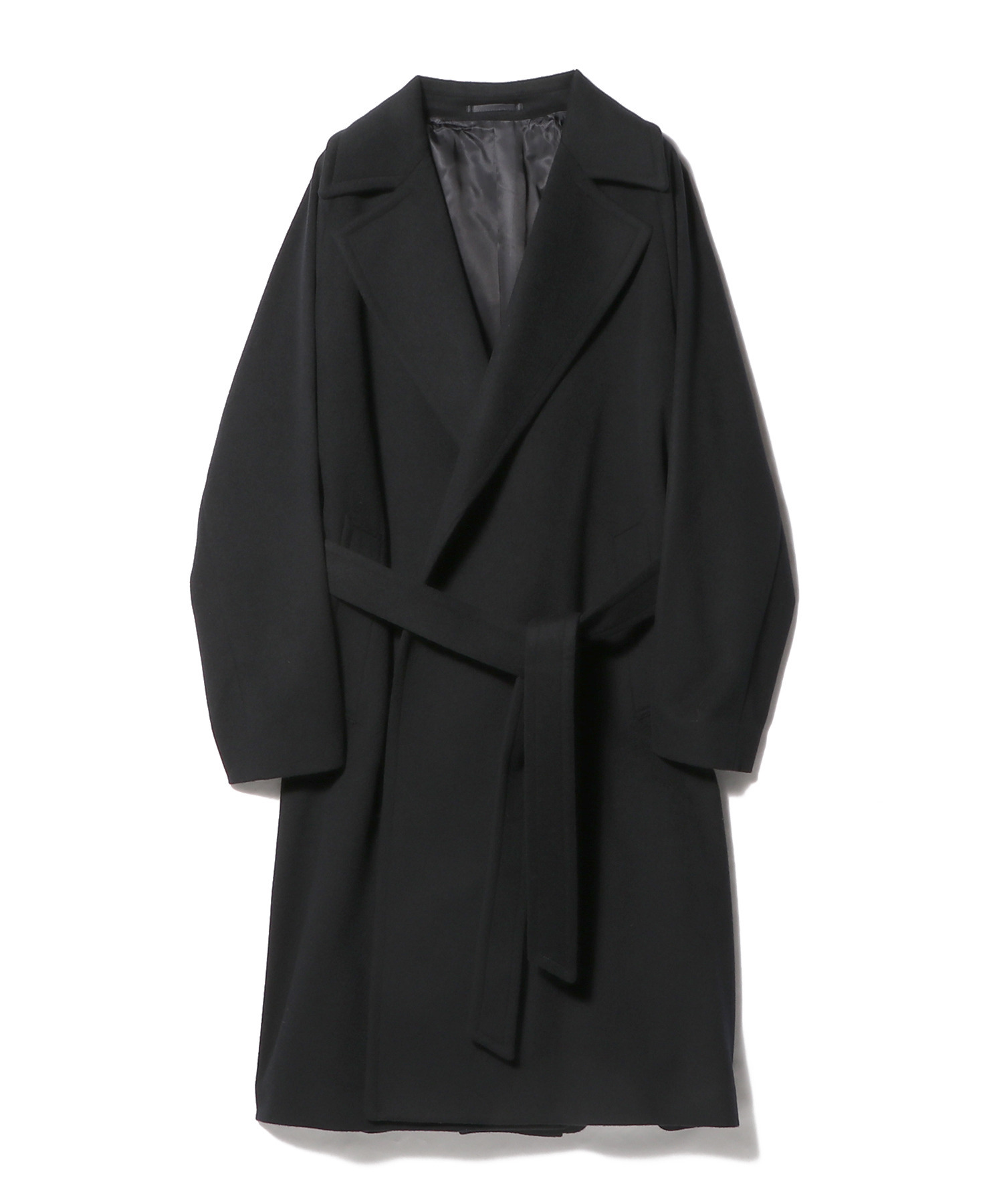 ウールカシミヤ ビーバーラップコート