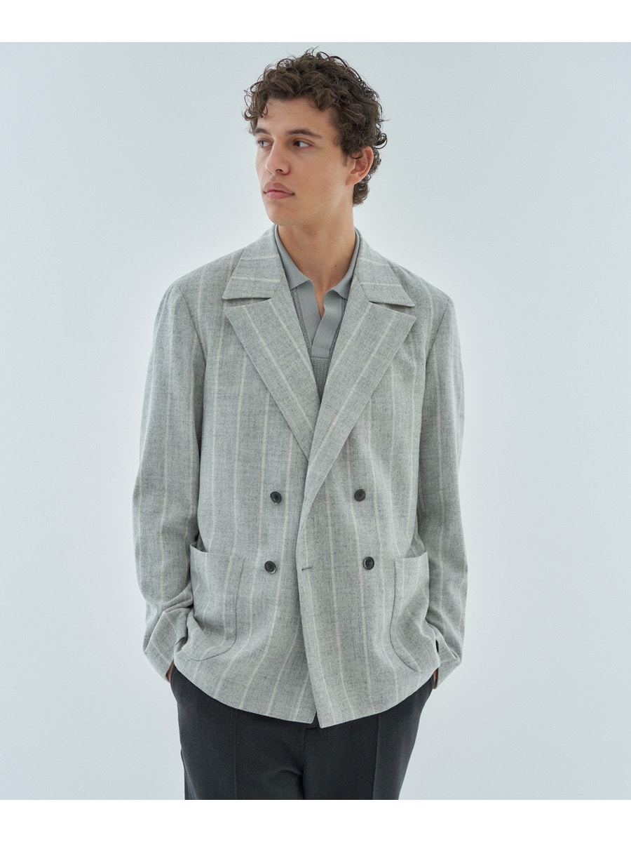 ソフトフランネル ダブルブレステッドジャケット