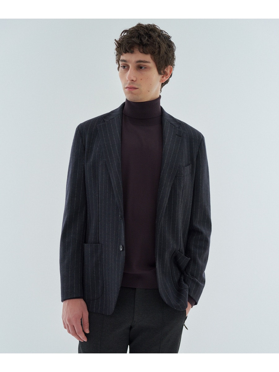 コンプレスウール ストライプ セットアップ2Bジャケット