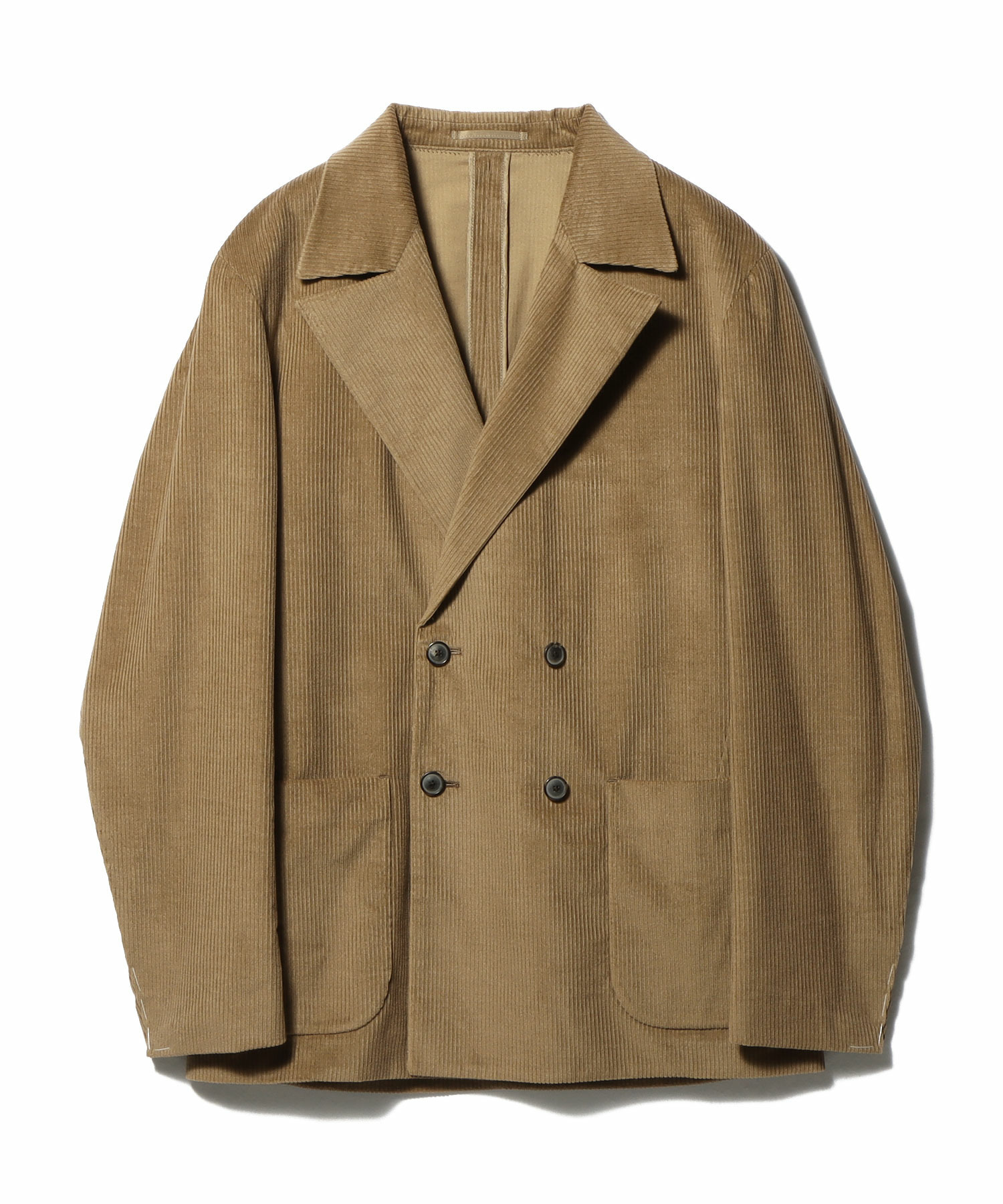 カシミヤミックス コーデュロイダブルジャケット