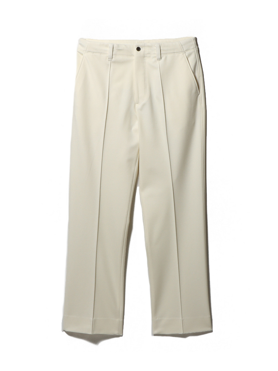 ストレッチ ピンタックスラックスパンツ