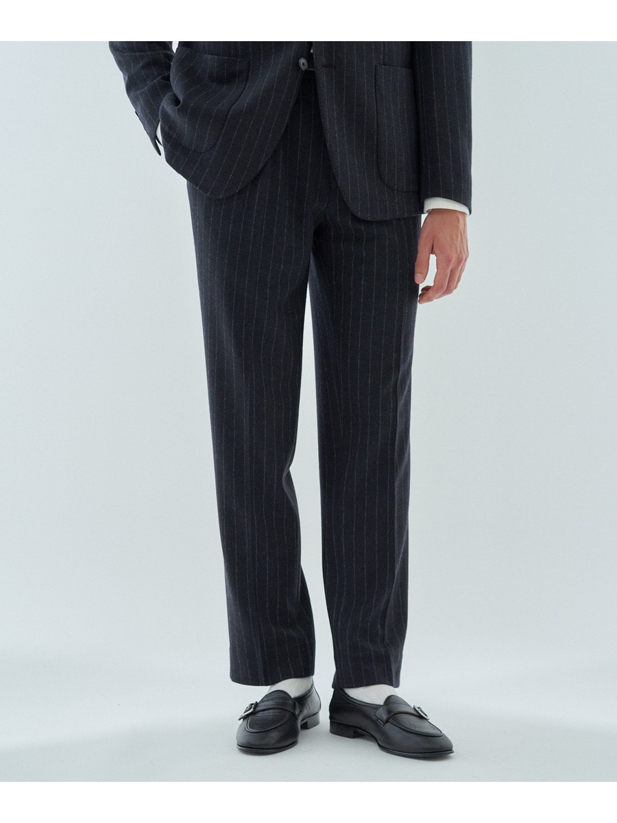 ESTNATION / コンプレスウール ストライプ セットアップパンツ