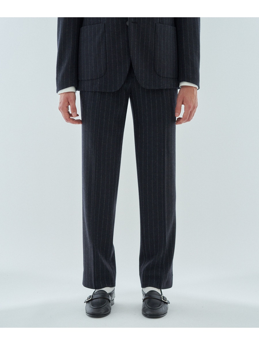 ESTNATION / コンプレスウール ストライプ セットアップパンツ