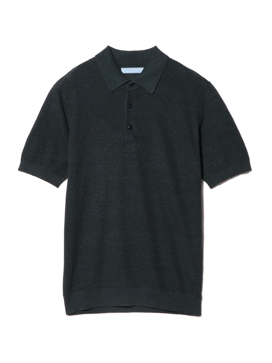 リネンコットンニットポロシャツ ESTNATION / リネンコットン ニットポロシャツ｜ESTNATION