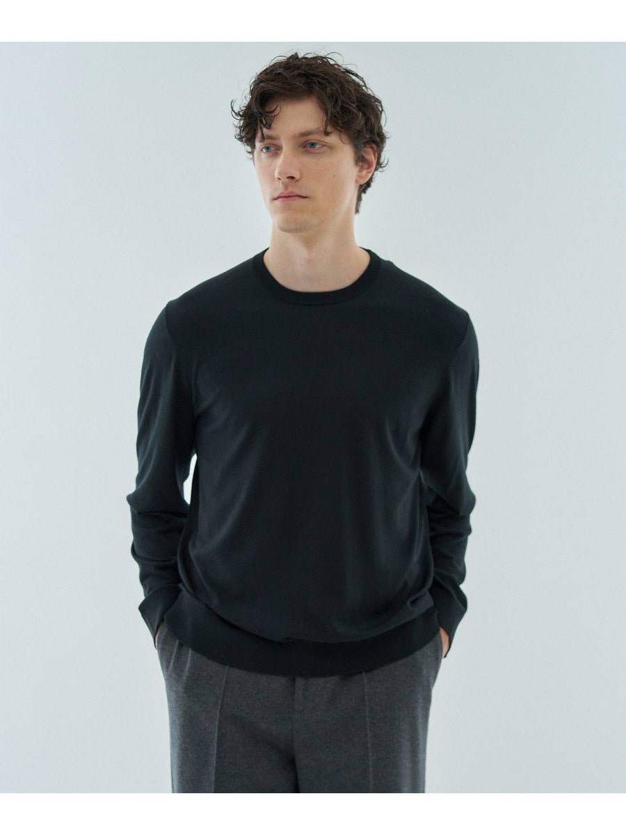 ウール クルーネックプルオーバーニット