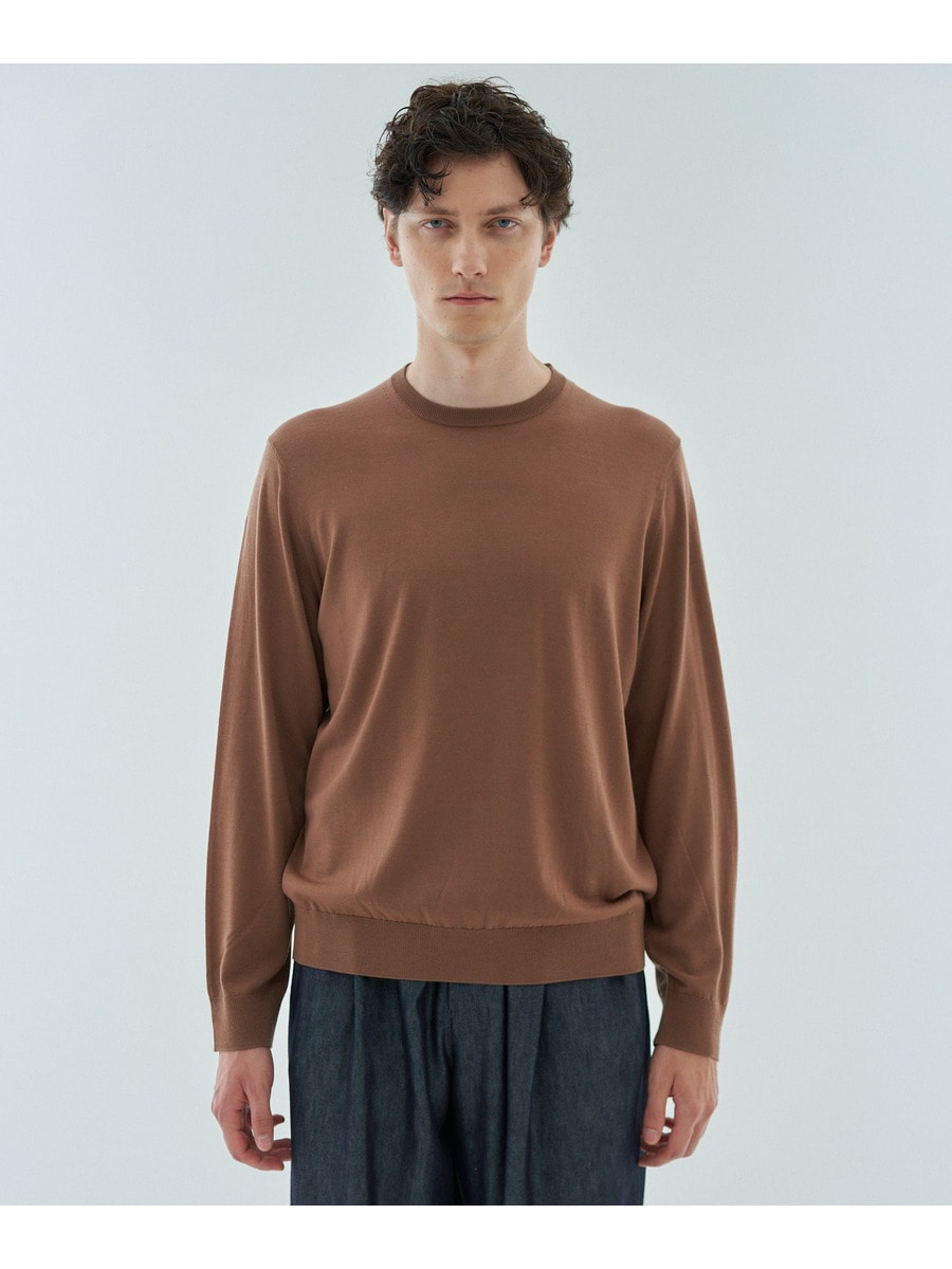 ESTNATION / ウール クルーネックプルオーバーニット｜ESTNATION