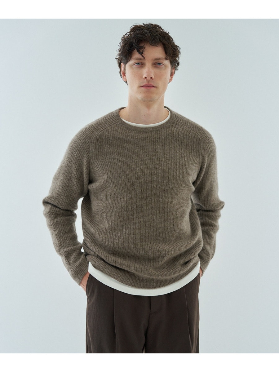 ヤクウール ミドルゲージニット