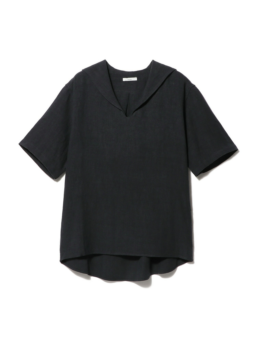 MONCAO / リネン セーラーカラーシャツ《ESTNATION EXCLUSIVE