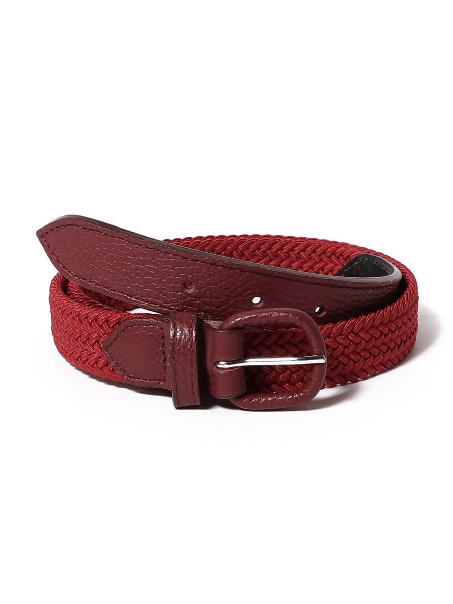 バックルレザー ラバーベルト 