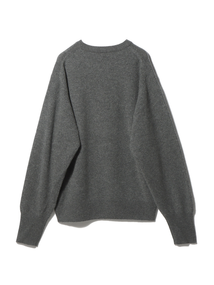 コラムCOLUMN プルオーバーニットセーター　カシミヤ100% 緑L（D3 COLUMN（コラム）の「COLUMN / カシミヤプルオーバーニット