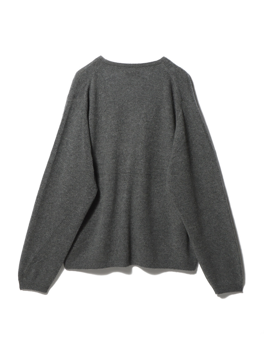 コラムCOLUMN プルオーバーニットセーター　カシミヤ100% 緑L（D3 コラムCOLUMN プルオーバーニットセーター カシミヤ100% 緑L（D3