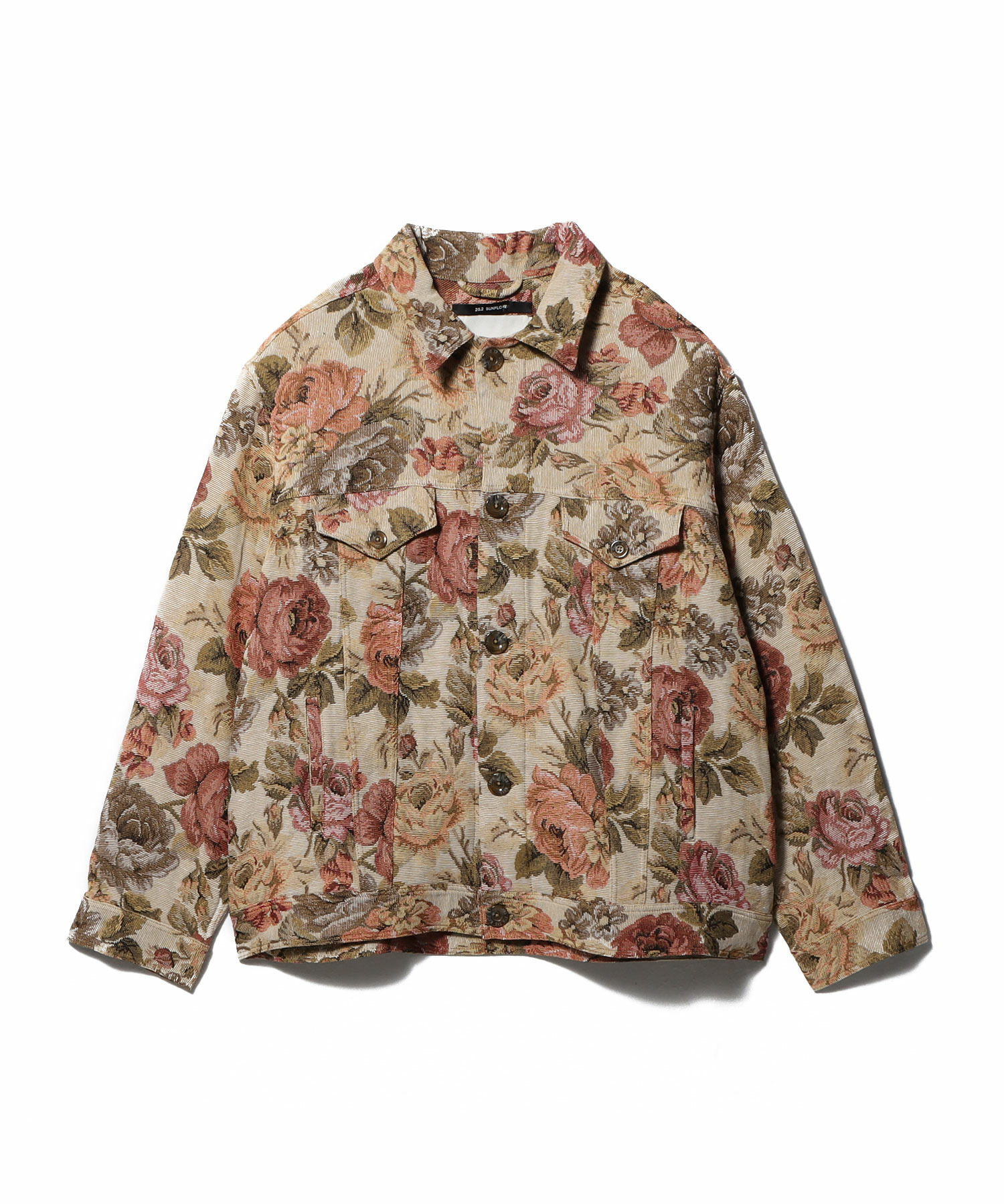 Floral Jacquard Worker Jacket 