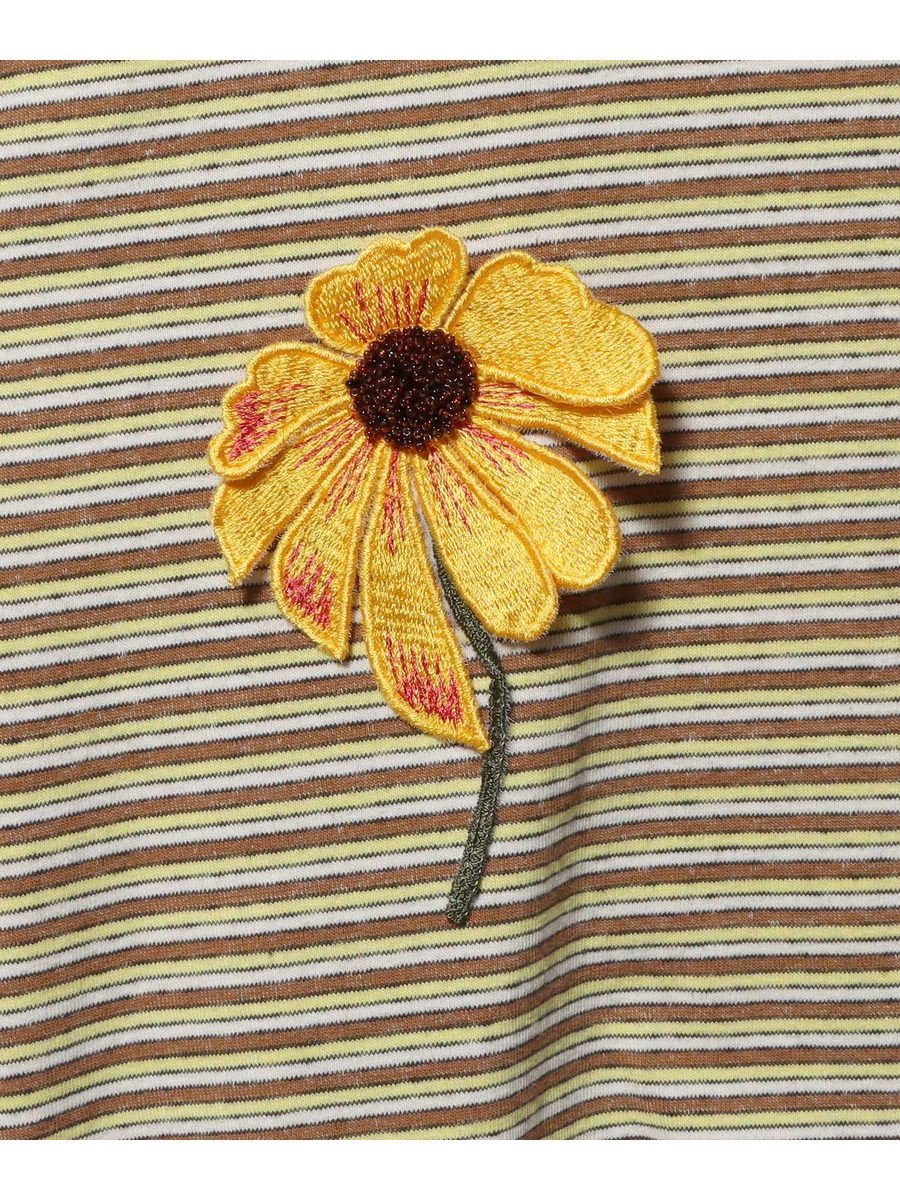 Flower Gym Tee Striped Jersey
