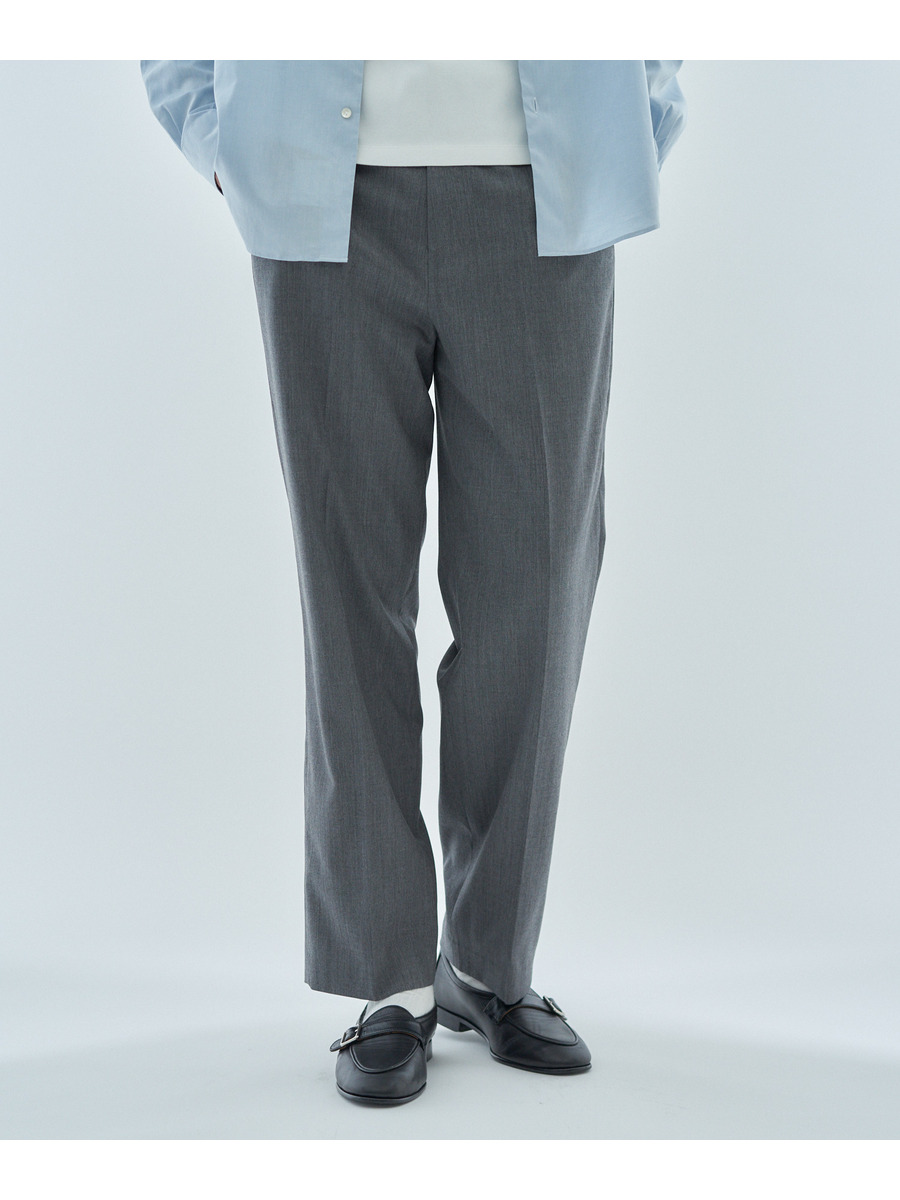 ESTNATION / ウールギャバジン ストレートスラックス｜ESTNATION