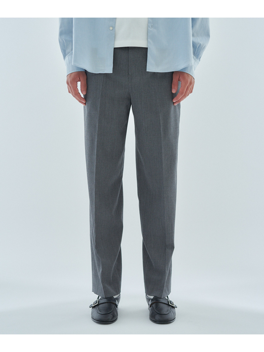 ESTNATION / ウールギャバジン ストレートスラックス｜ESTNATION