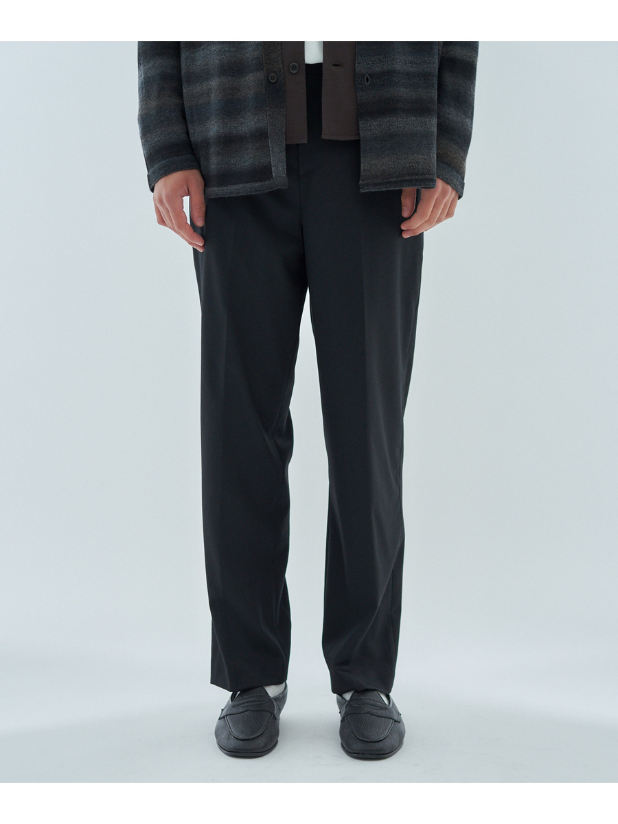 ESTNATION / ウールギャバジン ストレートスラックス｜ESTNATION