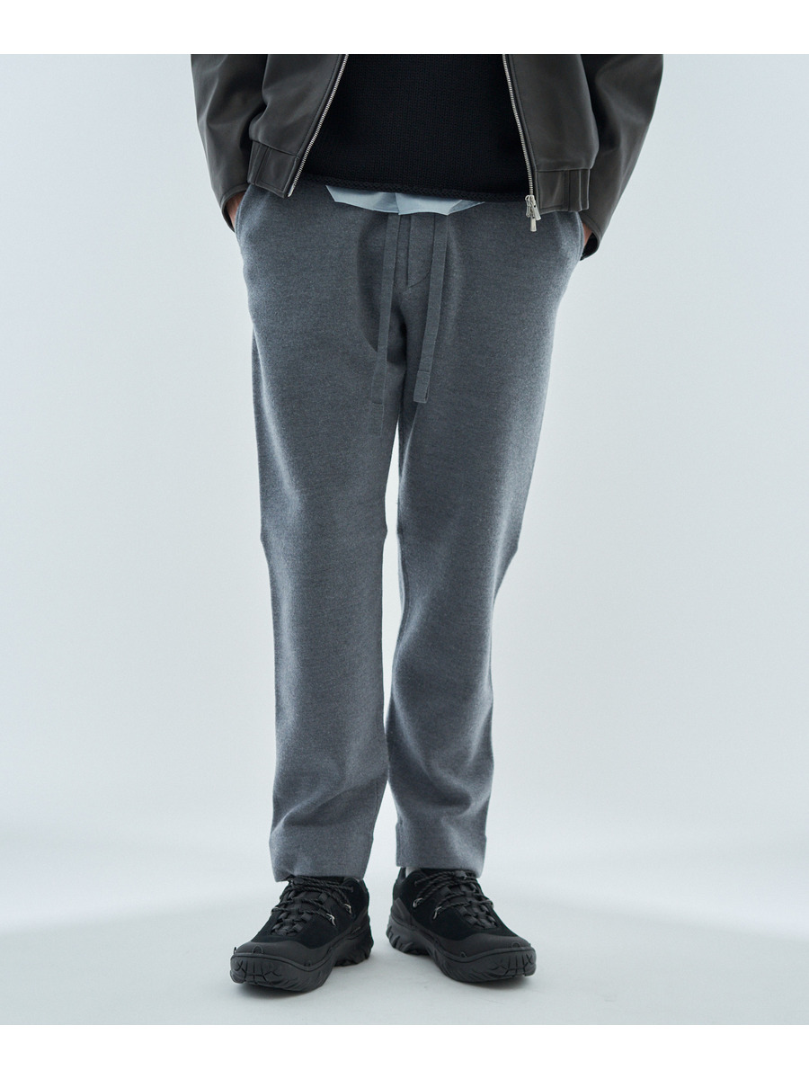 スムースフェルト ウールパンツ