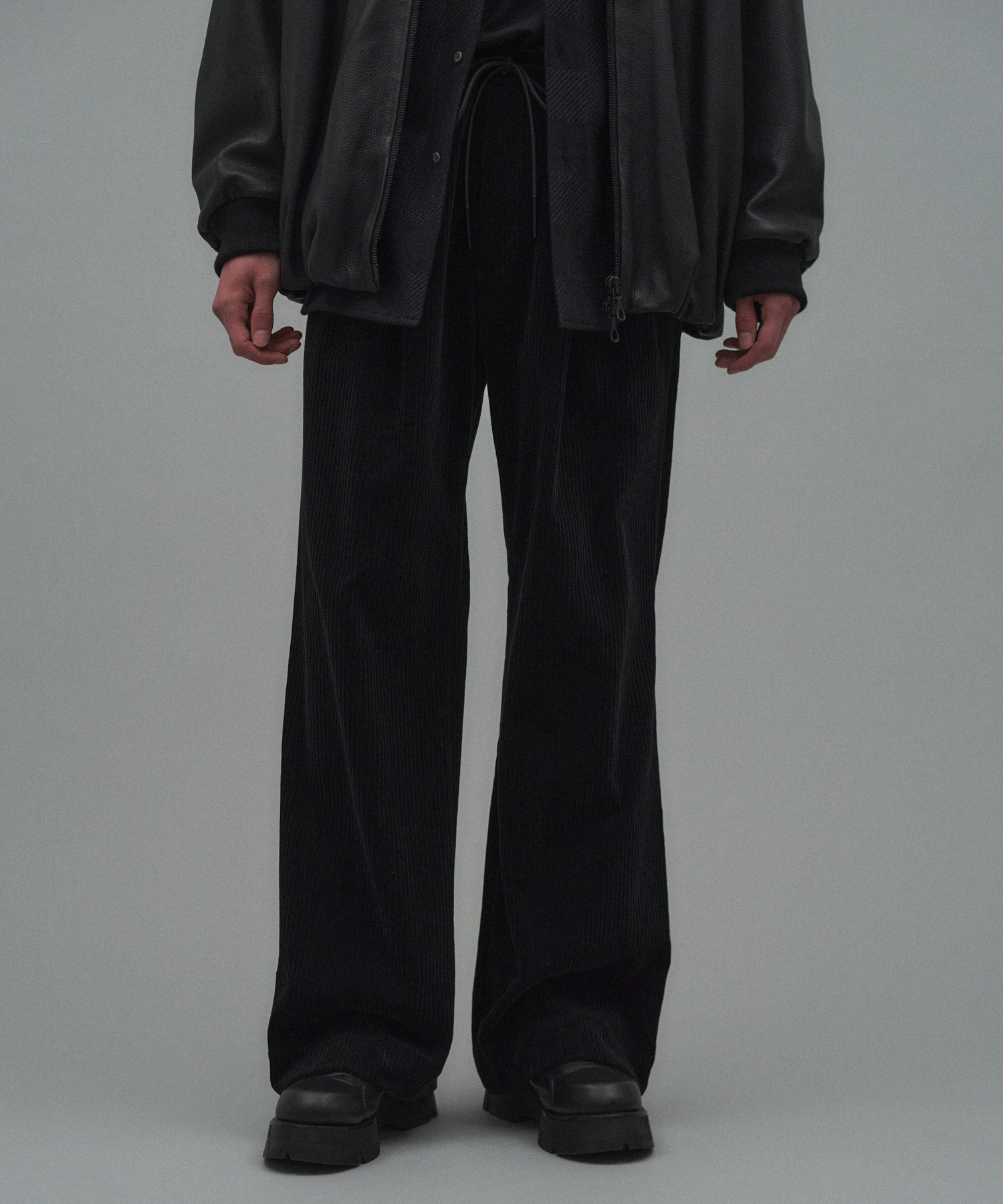 コーデュロイ 2タックワイドパンツ