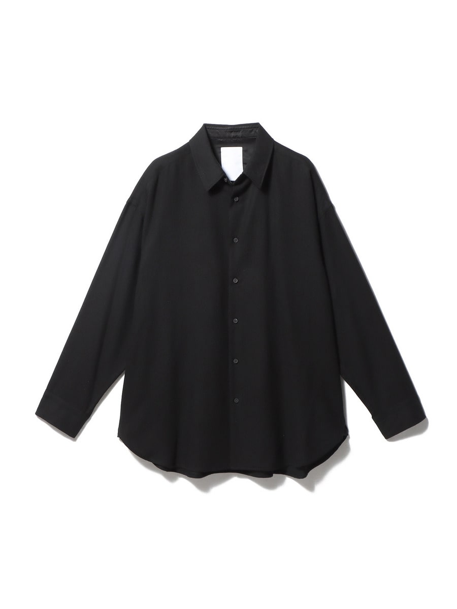 カシミヤ オーバーレイヤーシャツ