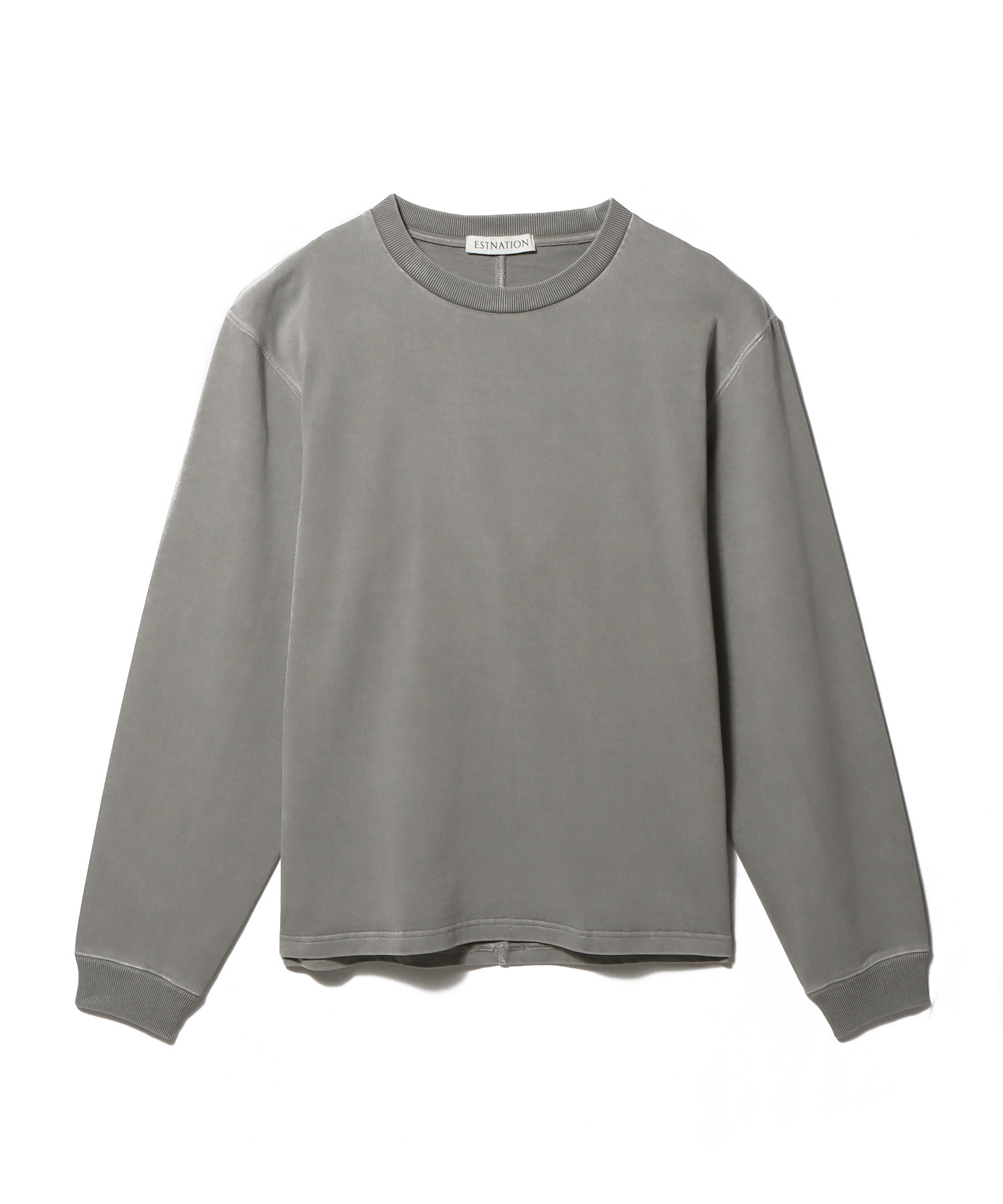 アシッドウォッシュ ロングスリーブカットソー