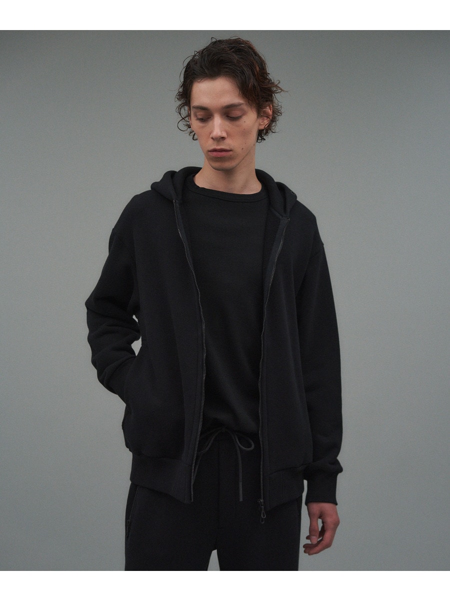 リバースシーム ジップフーディー