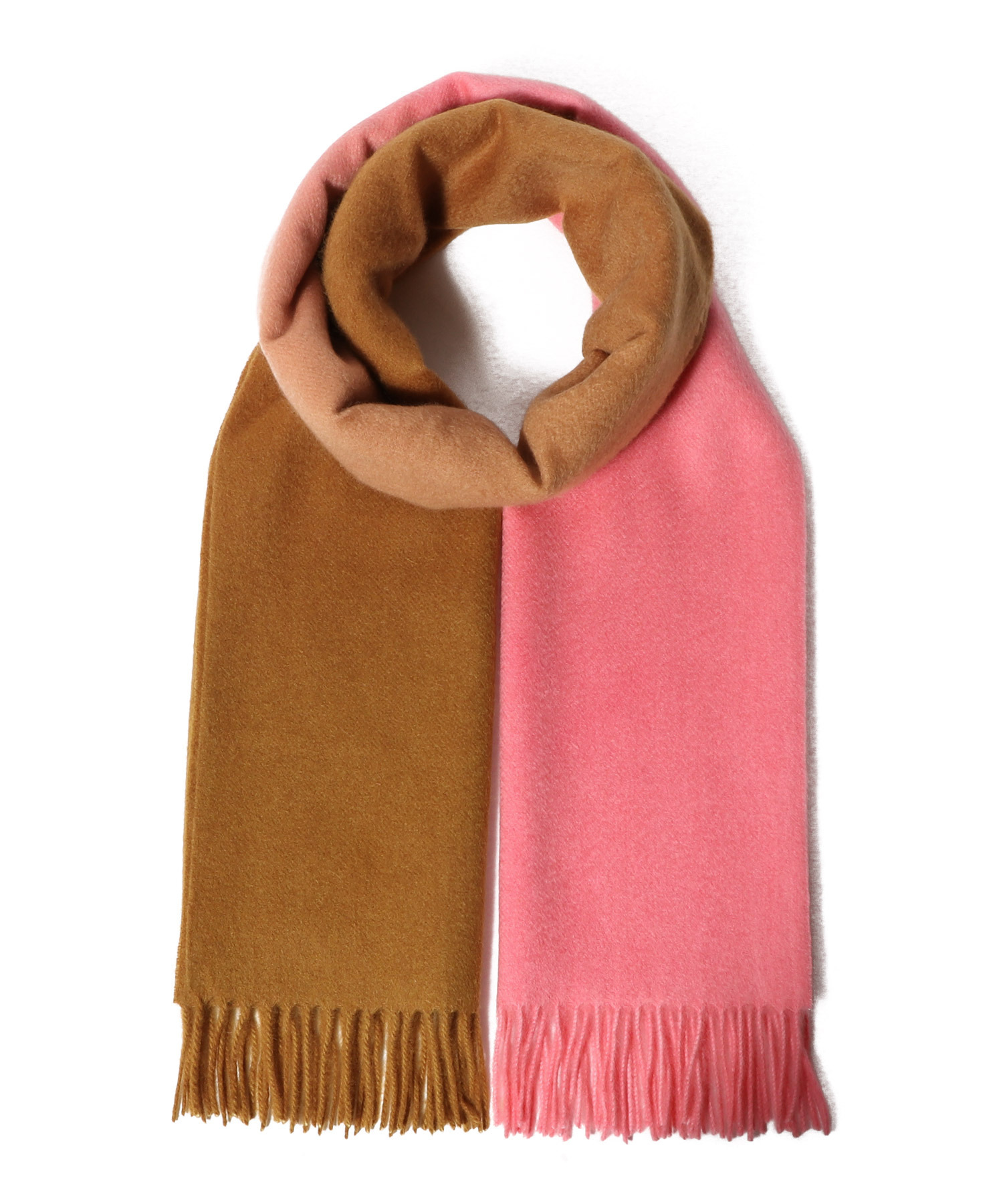 グラデーション カシミヤマフラー