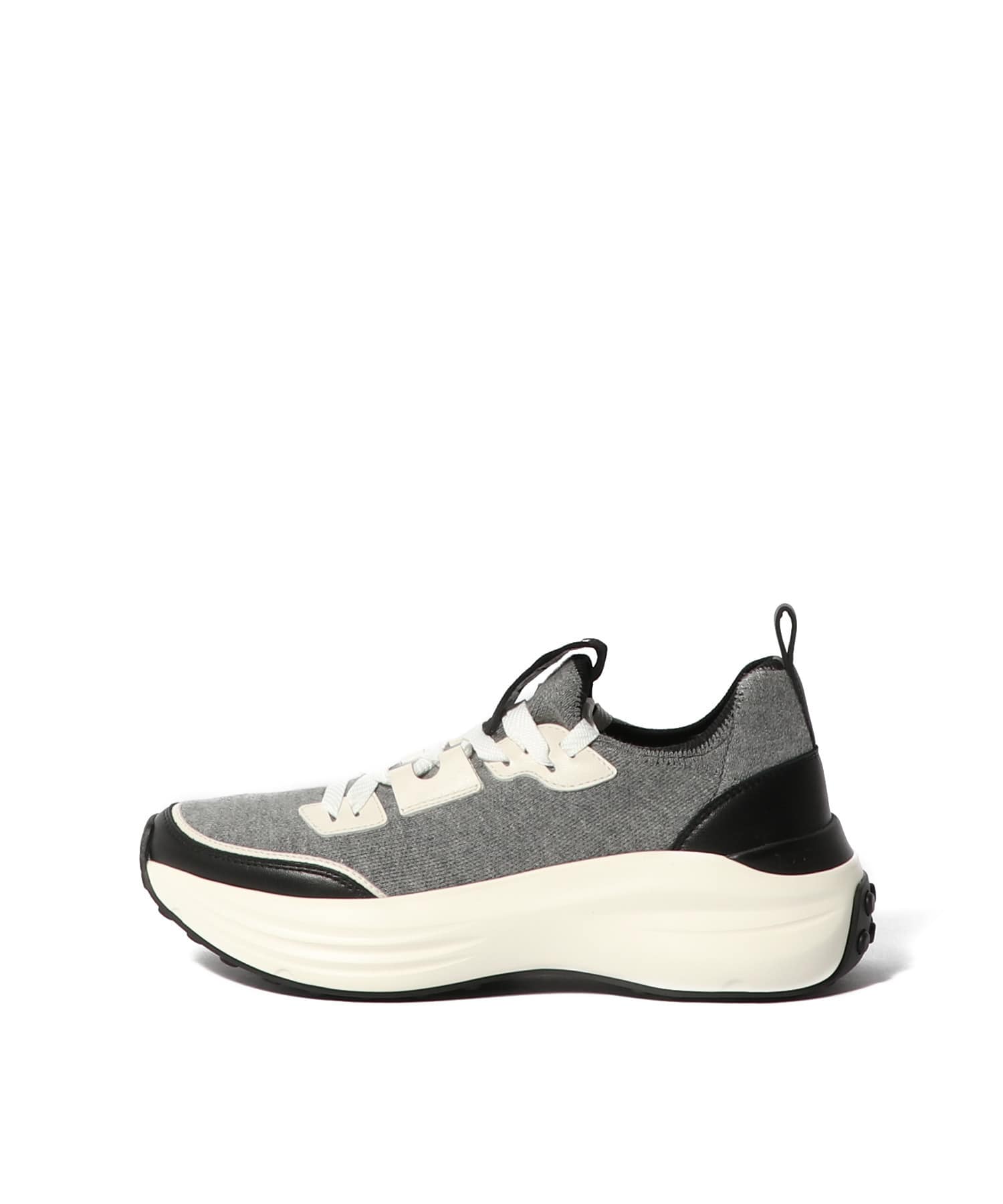 レザー ファブリック スニーカー