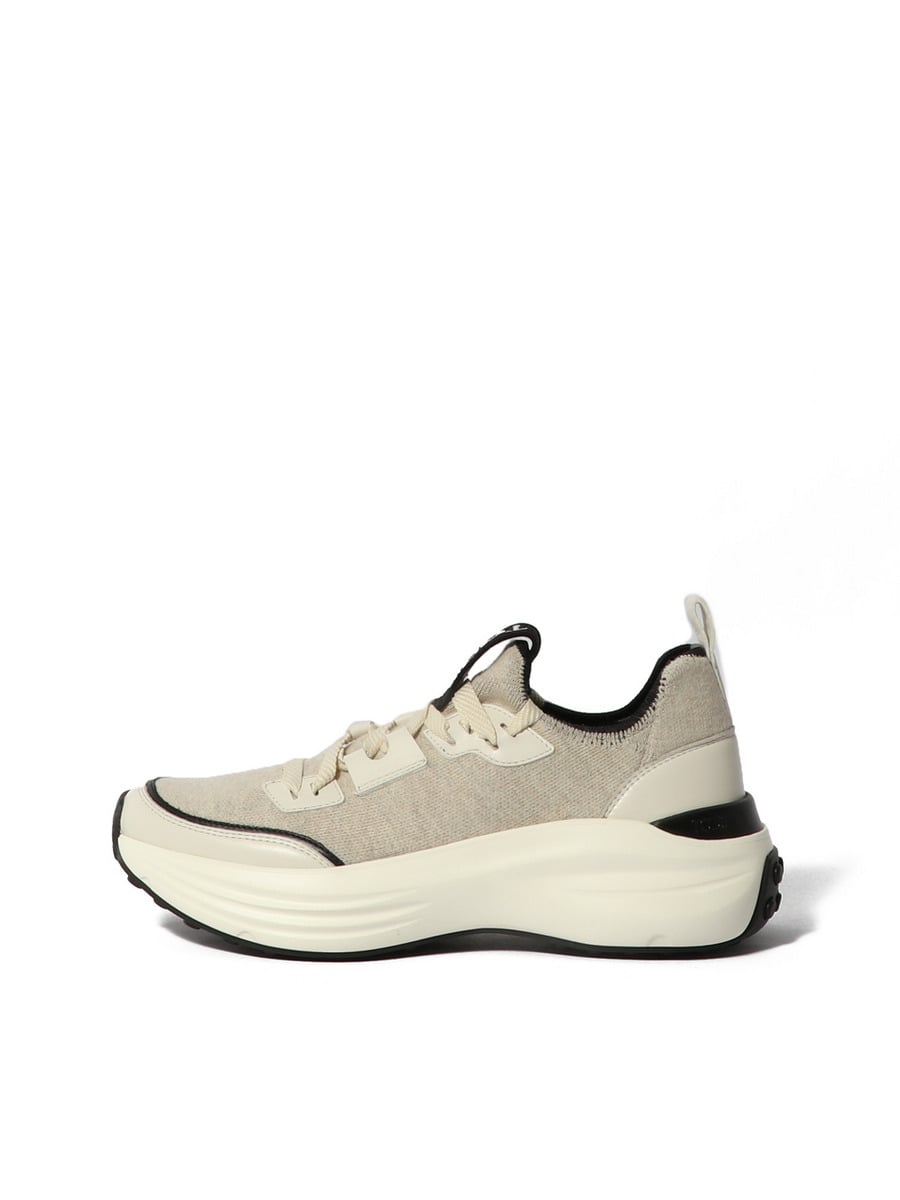 レザー ファブリック スニーカー