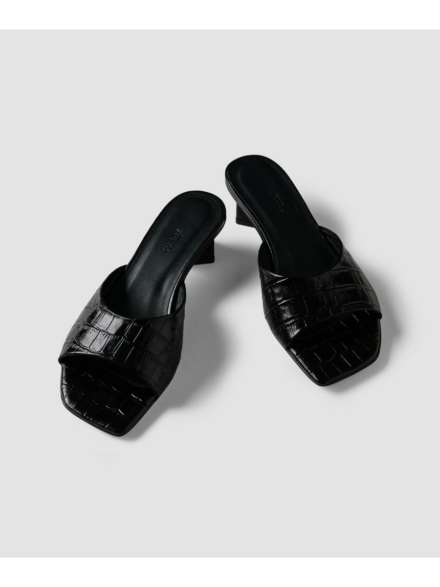 クロコ レザーミュール《ESTNATION EXCLUSIVE》