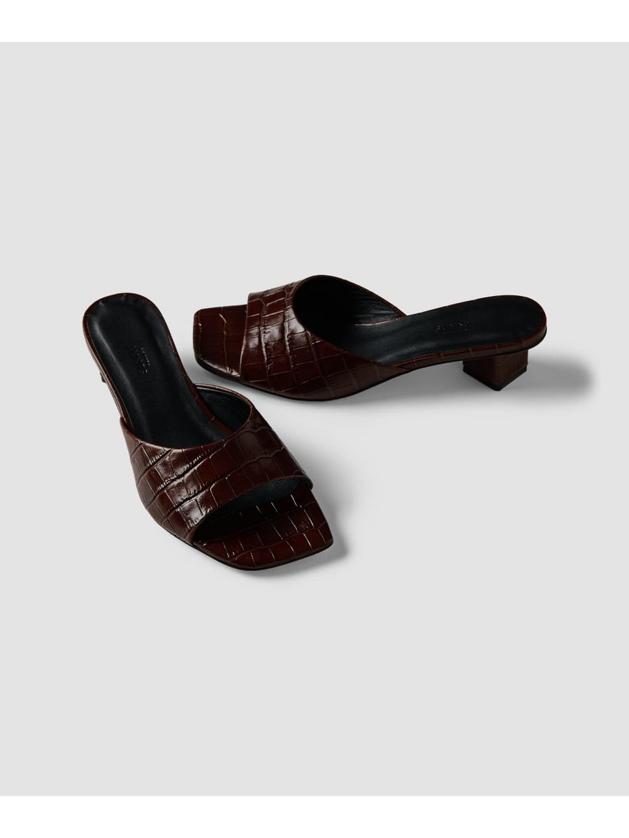 クロコ レザーミュール《ESTNATION EXCLUSIVE》