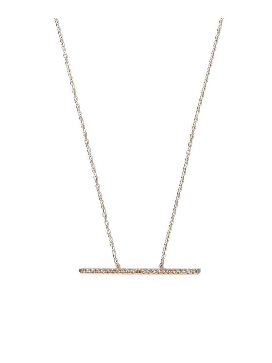 K10YG Trapeze L ダイヤモンド ネックレス