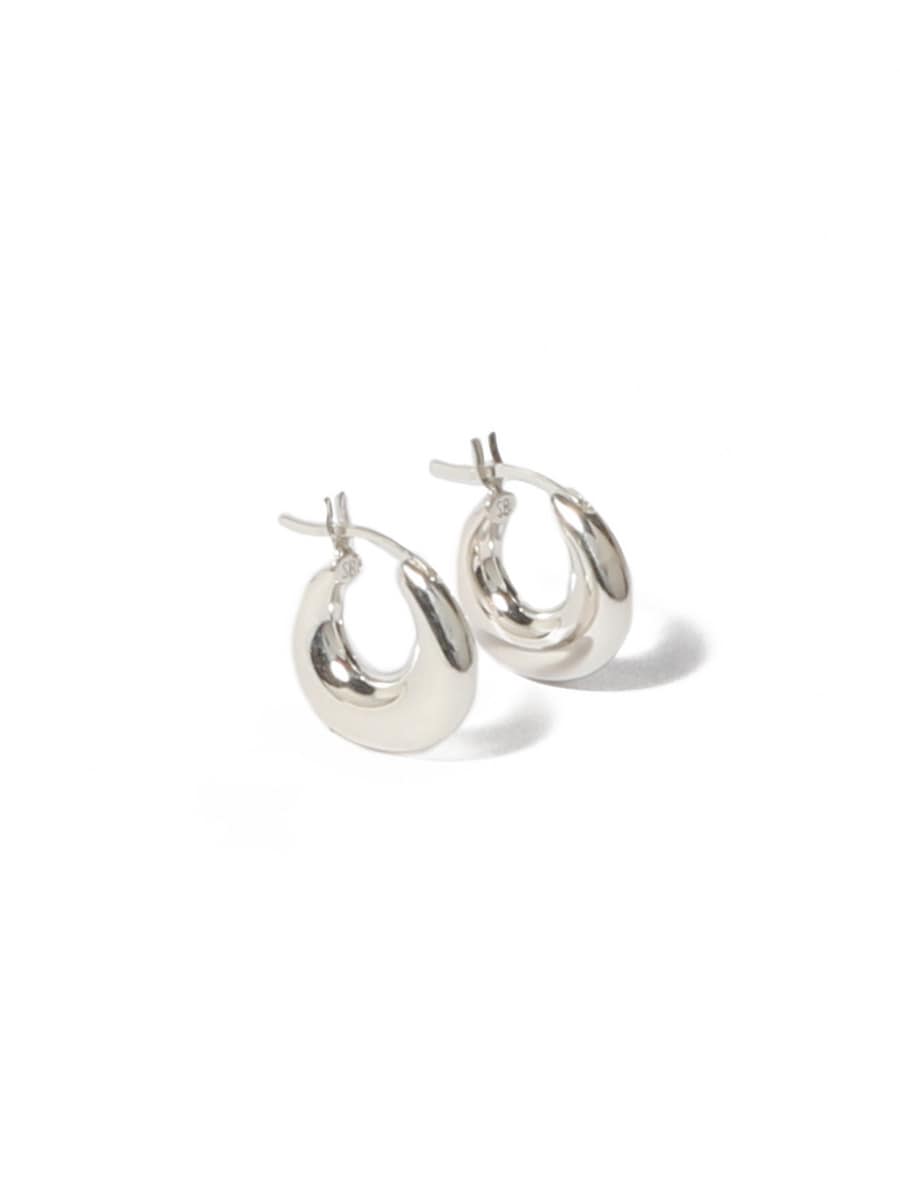 Petite Discus Hoops ピアス