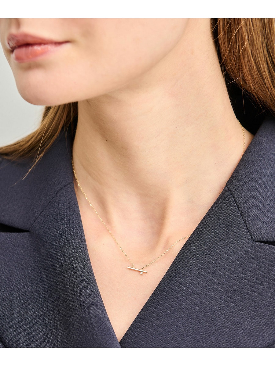 Hirotaka / モスキート ダイヤモンドバーネックレス《ESTNATION