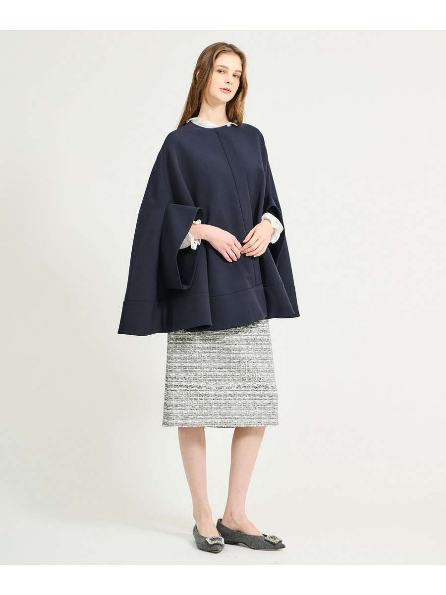 natale 黒ケープコート エストネーション natale 黒ケープコート