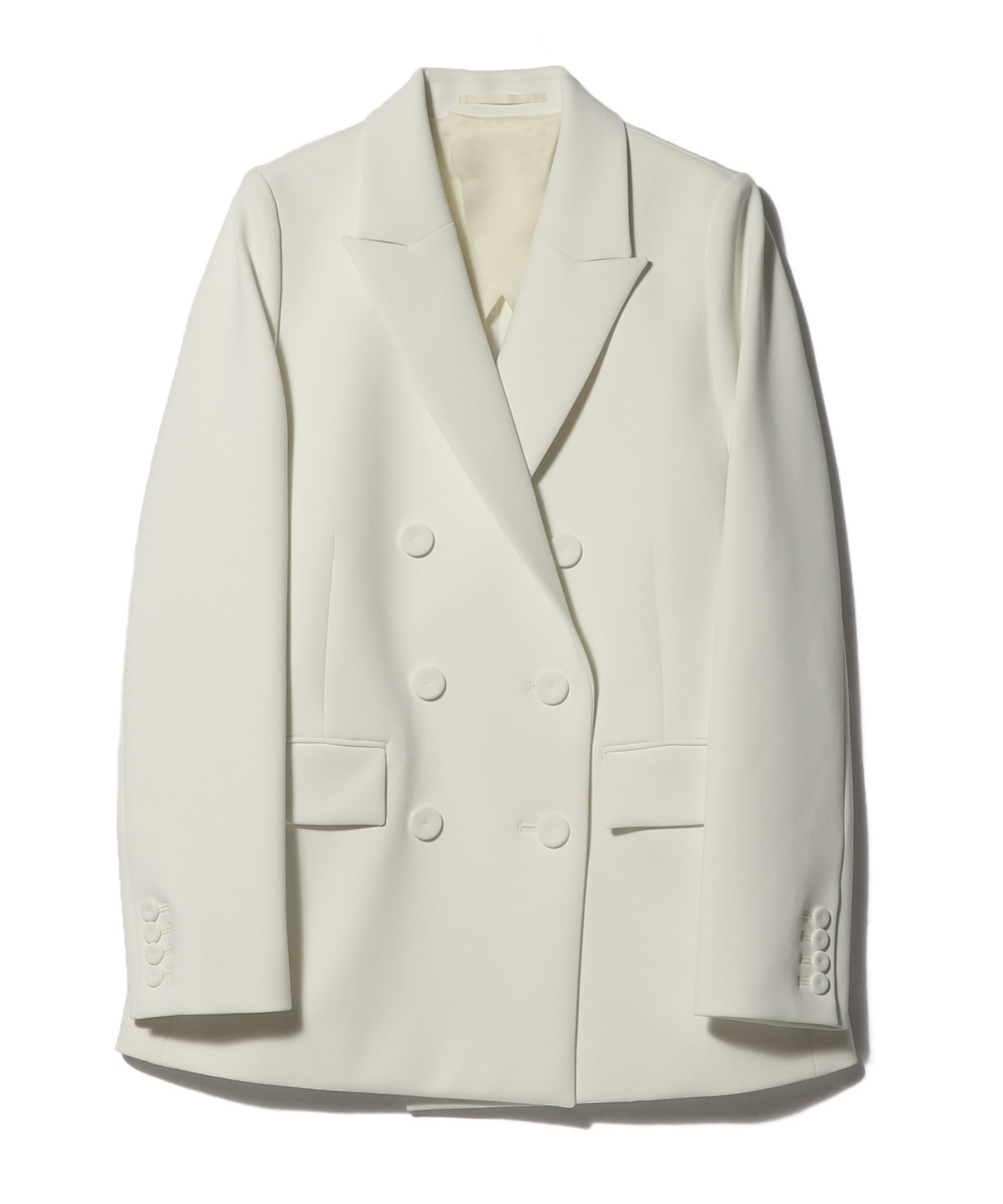 ピークドラペルダブルブレストジャケット