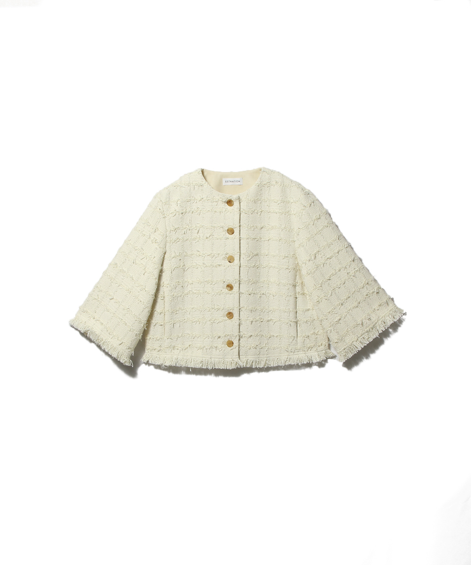 フリンジヘムツイード ジャケット