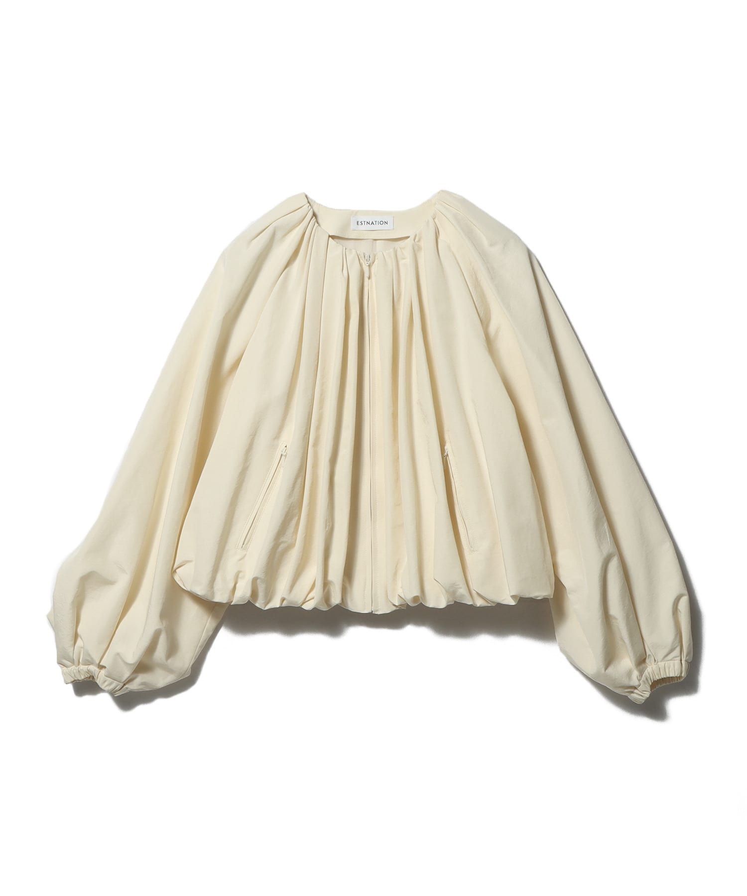 タックギャザー バルーンブルゾン