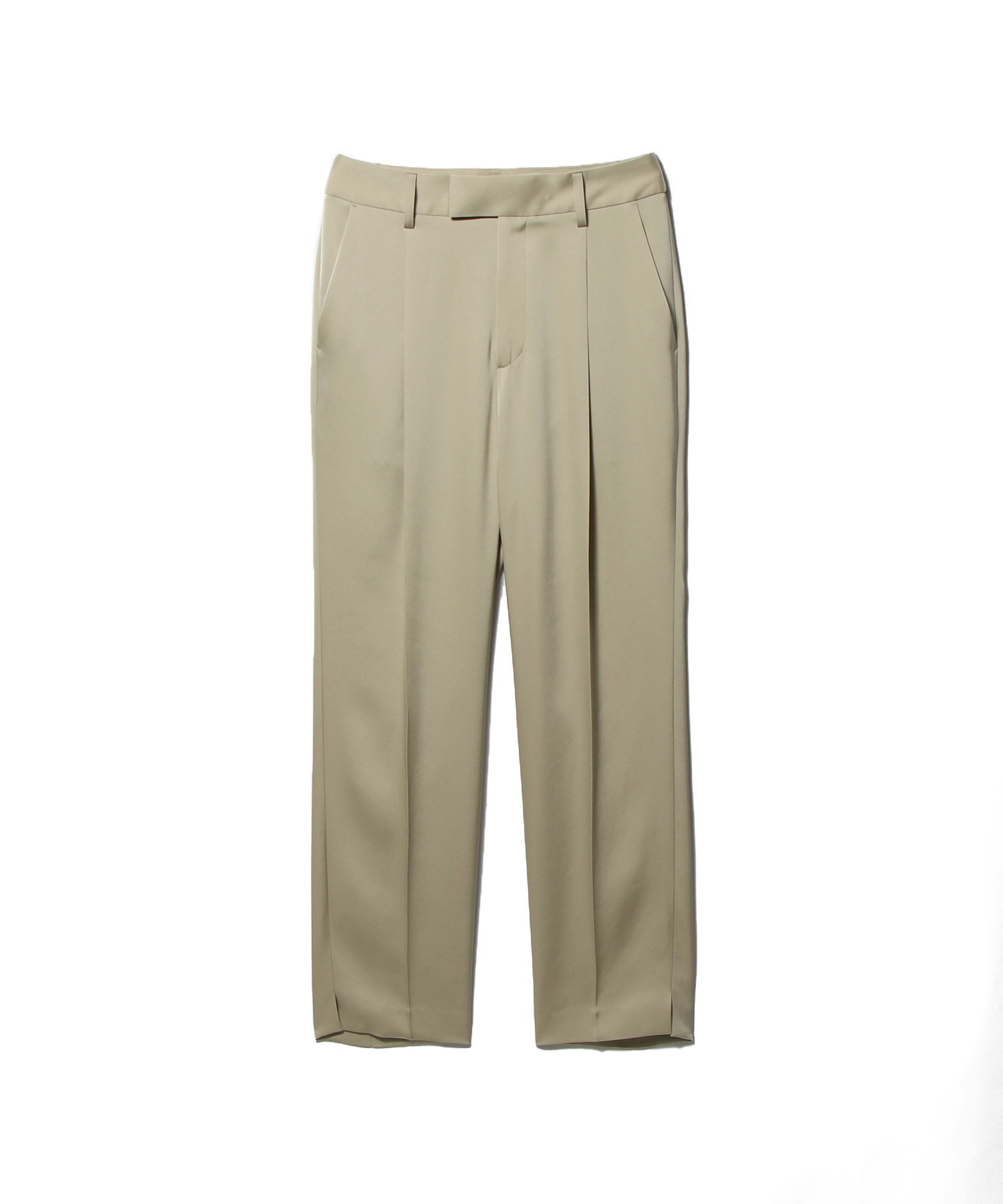 マットサテン テーパードパンツ