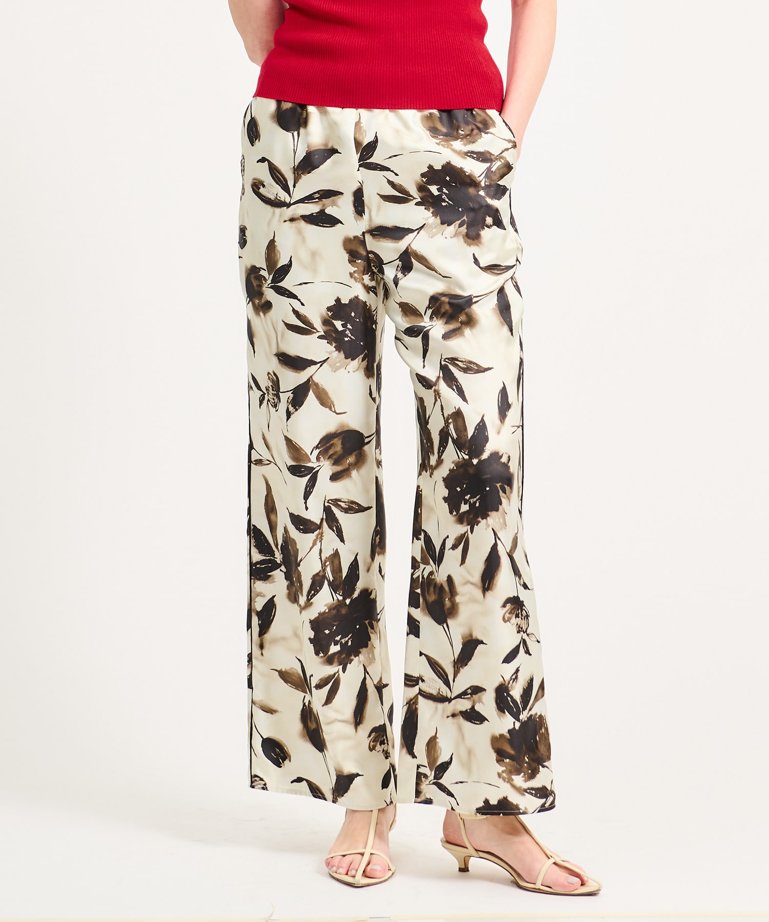 フラワーツイルイージーパンツ《EXCLUSIVE》