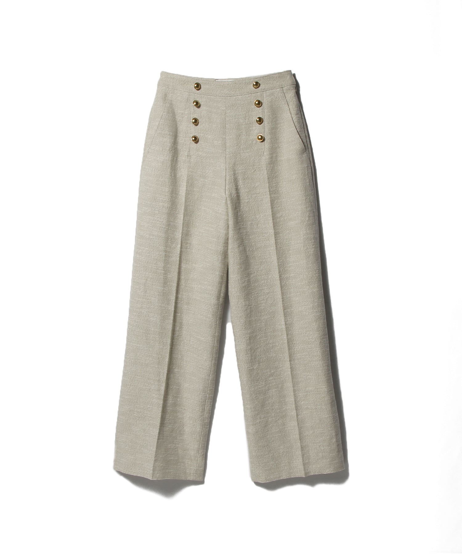 ツイードメタルボタンパンツ