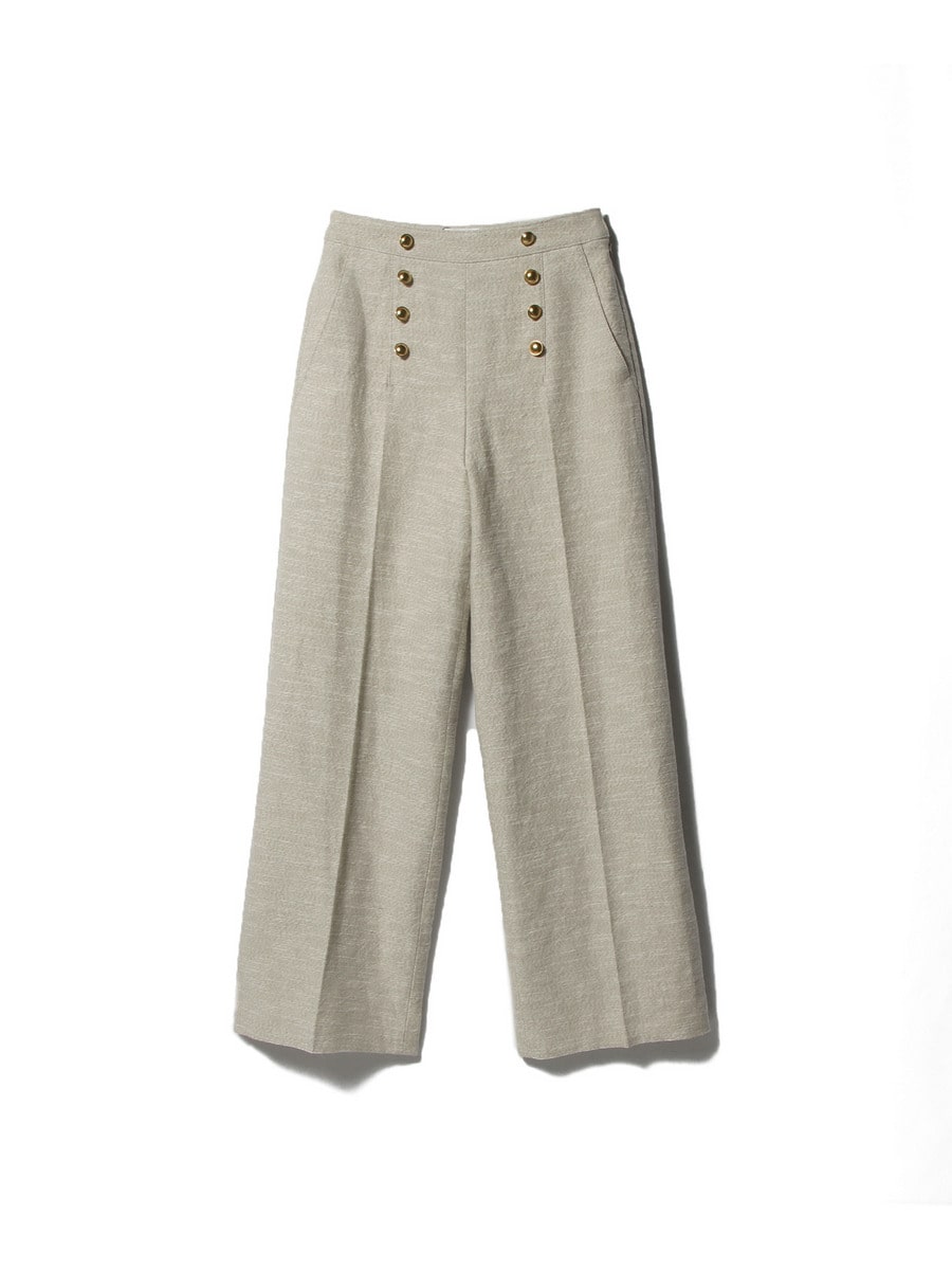ツイードメタルボタンパンツ