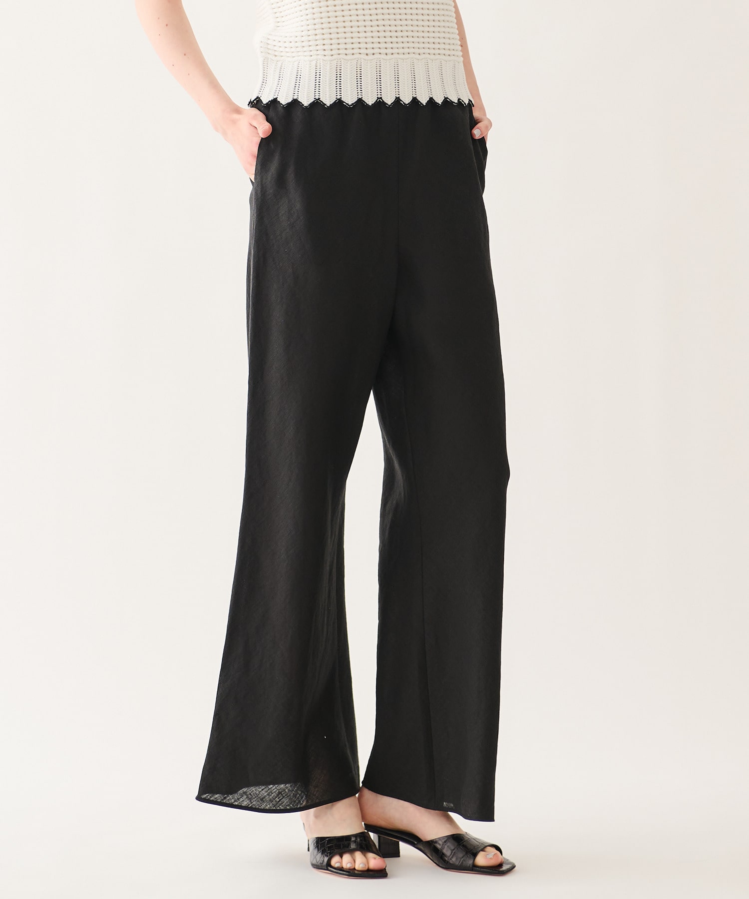 リネンイージーパンツ