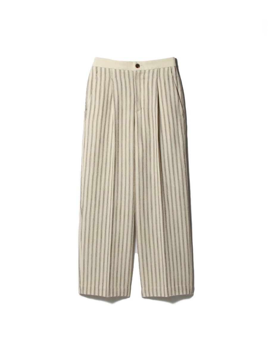 カラミストライプ ワイドパンツ