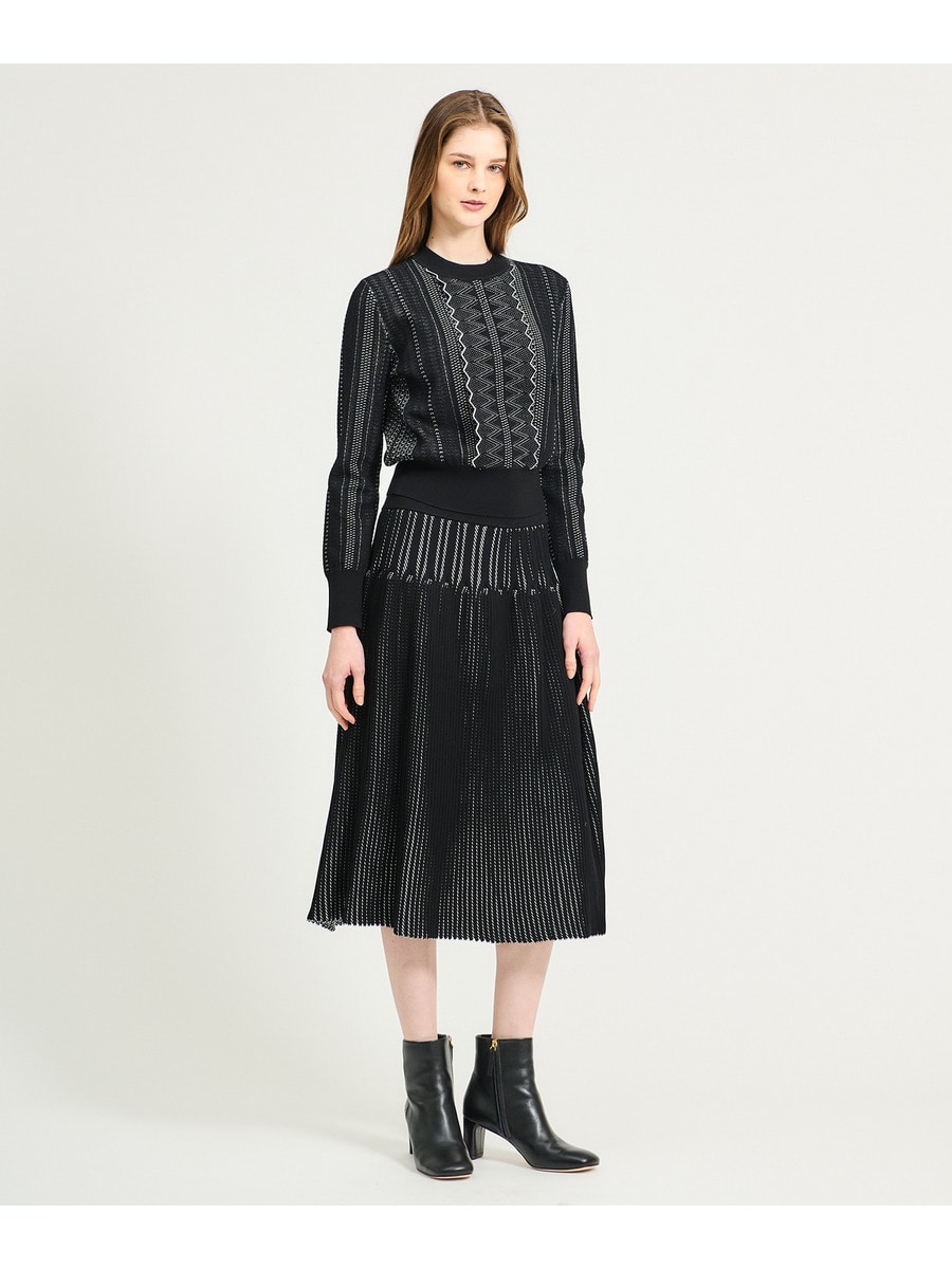 ESTNATION / レース ジャガード ニットスカート｜ESTNATION ONLINE